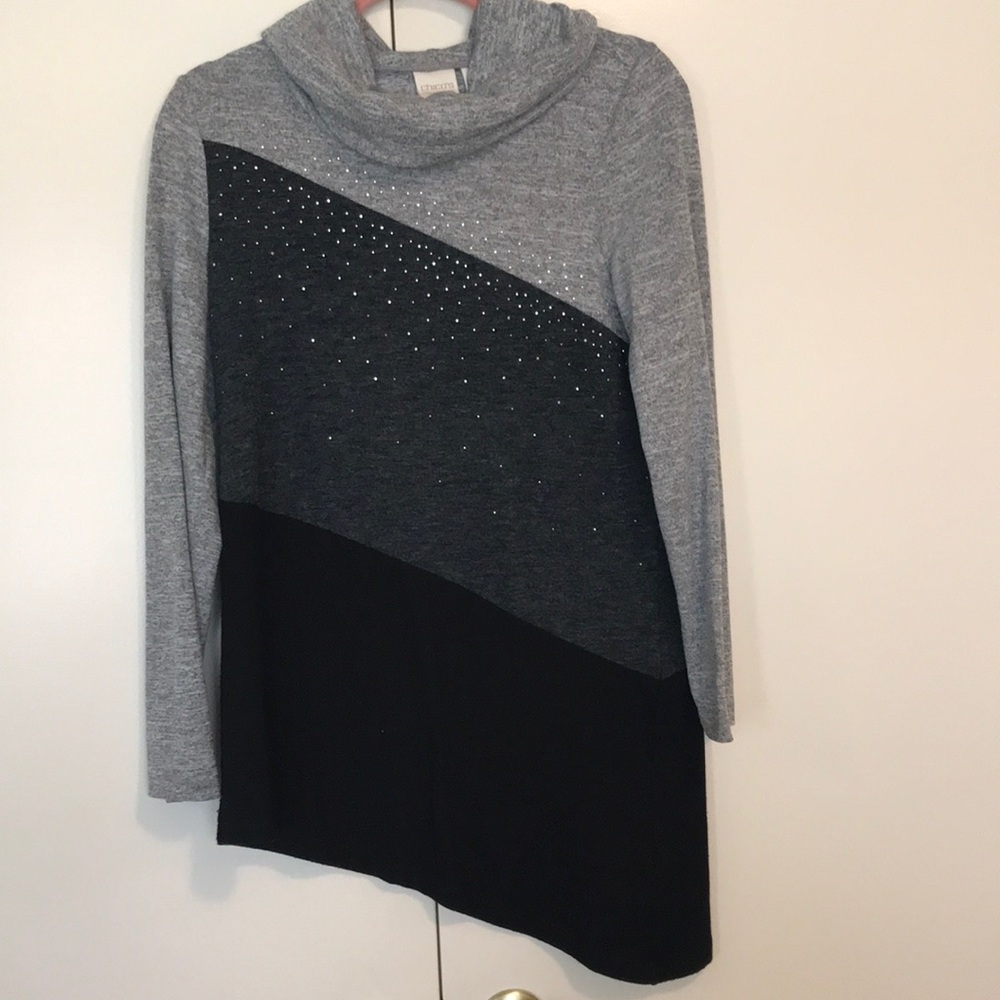 Chico’s collection cowl neck sweater size 0